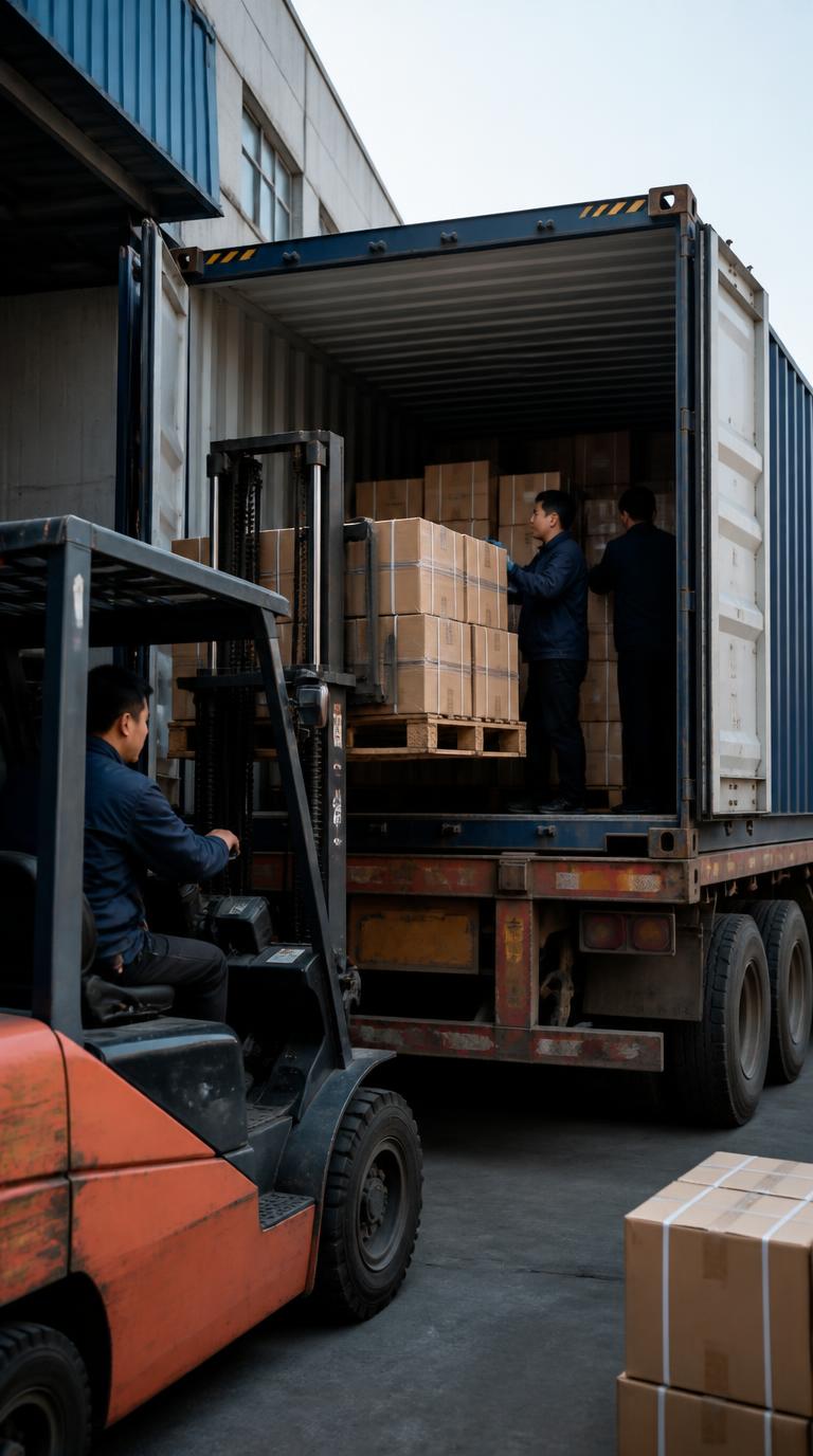Loading finished goods for shipment